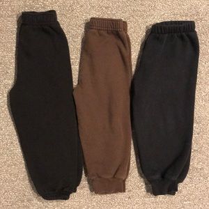 lot of 3 pairs 3T toddler sweatpants for play